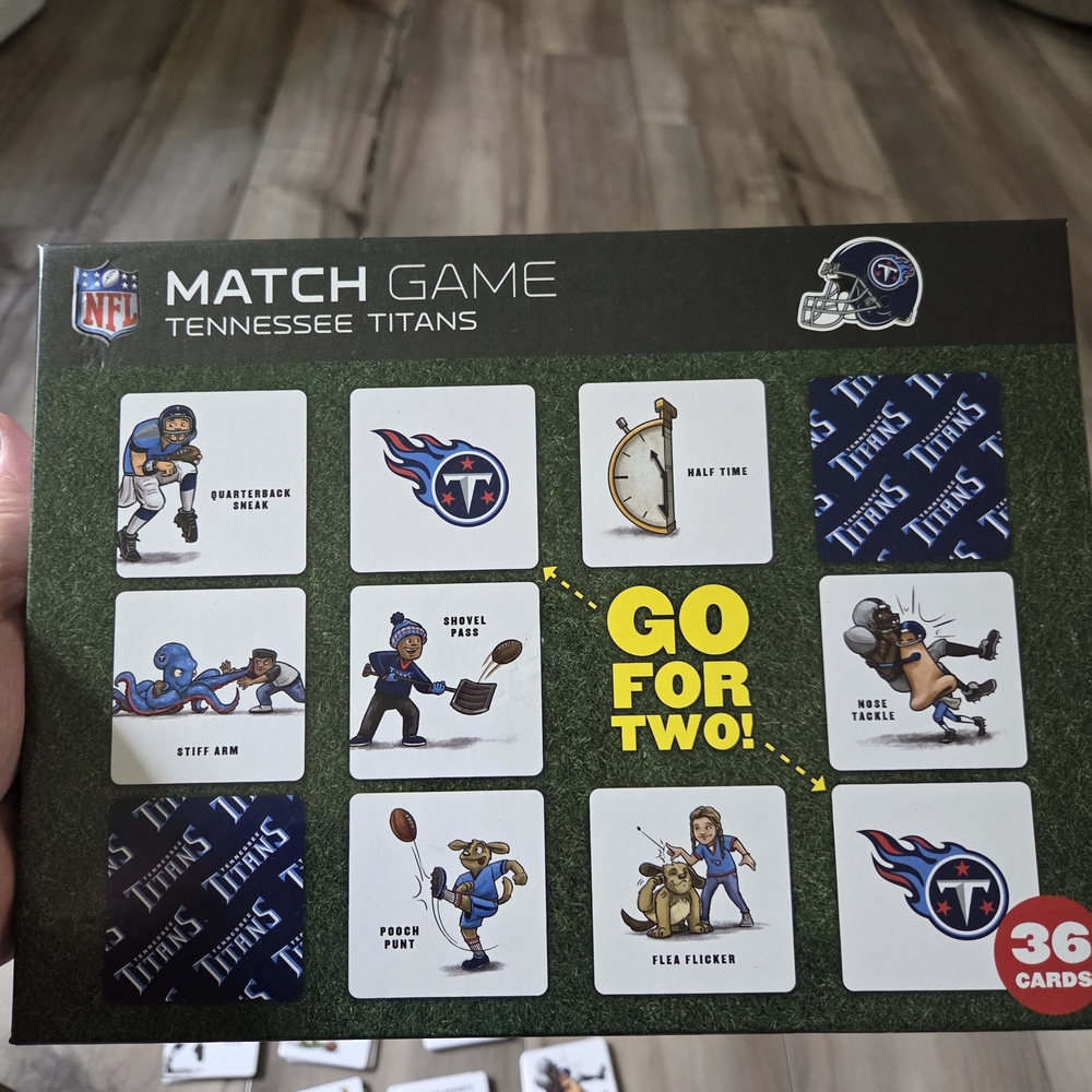NFL Tennessee Titans Match Game - Blue and White